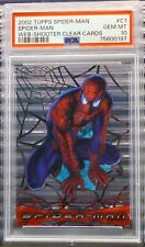 Spider-Man 2002 Topps Spider-Man The Movie #C1 Web Shooter PSA 10 GEM MINT POP 4 picture