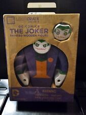 “The Joker” Painted Wooden Figure DC Comics Lootcrate Exclusive NEW SEALED picture