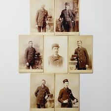Rare c1880 Set 7 Cabinet Card Photos Fire Department Firemen South Bend Indiana picture