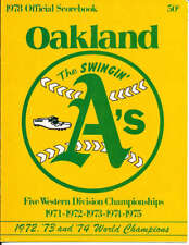 1978 Oakland Athletics scorebook program unscored bxmlb1 picture