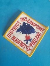 Vintage 1969 BEAUFORT PINELAND Boy Scout District Camporee PATCH BSA DP Camp.FSH picture
