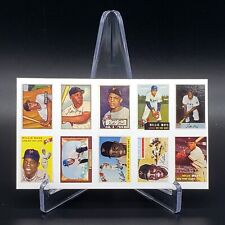 Willie Mays #24 Mini Card Set Rookie New York Giants New Mint Uncut Cards Sheet picture