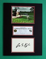 CHRIS KYLE AUTOGRAPH artistic display the Legend American Sniper picture