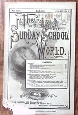 1881 THE SUNDAY SCHOOL WORLD MAY BOOKLET AMERICAN SUNDAY SCHOOL UNION Z5440 picture