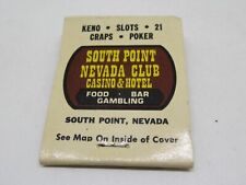 South Point Nevada Club Casino & Hotel FULL Matchbook picture