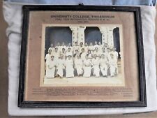 Antique VTG Old 1955 B&W Group Photo Picture University College Trivandrum A-70 picture