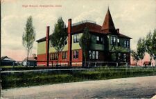 1910. GRANGEVILLE, IDAHO. HIGH SCHOOL. POSTCARD MM12 picture