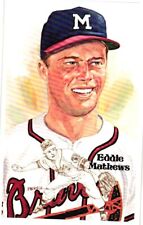 Eddie Mathews 1980 Perez-Steele Baseball Hall of Fame Limited Edition Postcard picture
