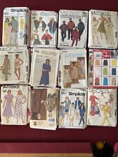 52 Vintage Sewing Patterns 1970’s-1990’s Complete Some Unused picture