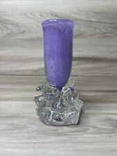 vintage purple glass vase signed Meydam? 1999 picture