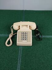 Vintage AT&T Bell System Western Electric 2500 DMG Telephone Push Button Bone picture