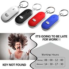 Portable LED Lost Key Finder Locator Keychain Whistle Sound Control Keyring picture