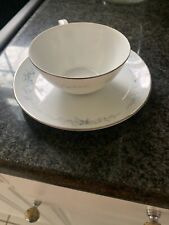 Noritake Tea Cups Saucers Set of 4 Roseberry Pattern Fine China picture