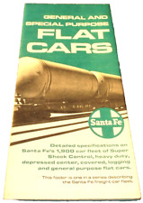 OCTOBER 1970 ATSF SANTA FE GENERAL/SPECIAL PURPOSE FLAT CARS  REFERENCE GUIDE picture