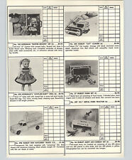 1958  Paper Ad Doll Horsman Hubley Hatchery Truck Army Combat Cat Holster Colt picture