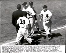 LD289 1956 Wire Photo MARTY MARION ARGUES UMP FRANK TABACCHI CHICAGO WHITE SOX picture