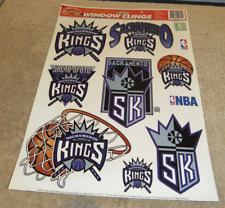 Vintage Sacramento Kings Basketball Team Window Cling Set from 1997 picture