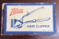 Vintage Collectible - ATLAS Manual Hair Clipper w/ Original Box Used picture