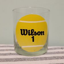 Vintage 1970’s Wilson Championship Tennis Low Ball Glass Jimmy Connors US Open picture