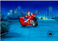 Double Dragon - BILLY LEE on Motorcycle Production Cel (DIC, c. 1993-94) w/ COA picture