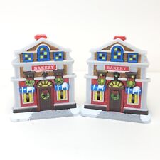 Cobblestone Corners Bakery Christmas Village Building Light Cover Decorative Lot picture