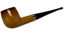 Medico Gold Pipe with 14k RGP Band 1/20th Made IN Austria - VINTAGE TAN/BROWN picture