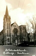 c1920's St. Patrick's Church Billings Montana MT RPPC Photo Antique Postcard picture