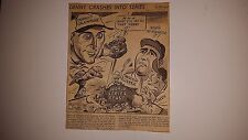 Mort Cooper Denny Galehouse World Series Browns Cardinals 1944 Cartoon Sketch picture