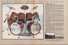 1983 2pg Print Ad of Tama Artstar Drum Kit Concept of Neil Peart RUSH picture
