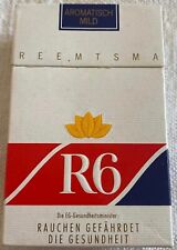 Vintage R6 Filter Cigarette Cigarettes Cigarette Paper Box Empty Cigarette Pack picture