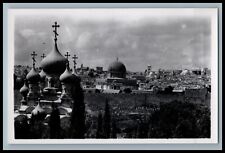 GENERAL VIEW OF JERUSALEM Vintage RPPC Photo Postcard c1950s Photo Leon picture