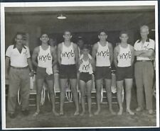 VINTAGE HAVANA YATCH CLUB REGATTA YOUNG CREW & COACHES 1953 ORIGINAL Photo Y 90 picture