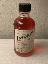 1940s LAVORIS Mouthwash Rare Travel 2 Fl. oz Glass Bottle Vintage  Full Bottle picture