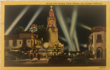 Fox Carthay Circle Theater Los Angeles CA, Linen Postcard, Postmarked 1949 picture