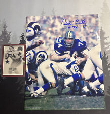 AUTOGRAPHED Bob Lilly Dallas Cowboys NFL Poster and Card 8x10