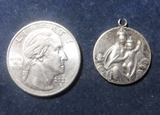 Vintage Sterling Silver Scapular Medal picture