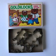 Vintage Goldilocks Teddy Bears 4 Cookie Cutters Box Storybook Collection 1985 picture