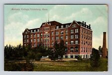 Lindsborg KS-Kansas, Bethany College, Antique Vintage c1912 Souvenir Postcard picture