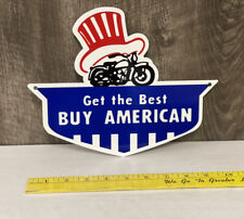 Get The Best Buy American Metal Sign Motorcycle Hot Rod United States Gas Oil picture