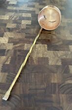 Vintage Copper and Twisted Brass Soup Serving Ladle picture