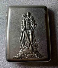 Vintage 1960s USSR Box Case Cigarette Metal Silver Plated Collectibles Gift picture