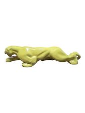 Vintage 1950's/60's Chartreuse Panther TV Console Ceramic Lamp Works 19
