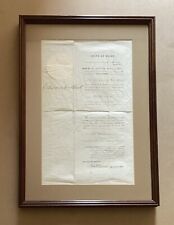 1838 Signed Appoint. Edward Kent (Gov.) By Secretary Of State, Sam Benson picture