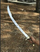 Handmade İslamic Sword-Ottoman Sword-Medieval Sword with Leather Sheat picture