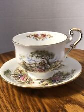 Royal Crest Teacup And Saucer. Vintage Fine Bone China. Made In England. picture