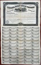 Chicago, Pekin and South-Western Railroad Co. - 8% $1,000 Railway Mortgage Bond  picture