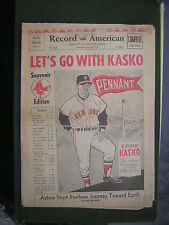 April 15, 1970 Boston Record American Souvenir Sports Section: Eddie Kasko, Mgr picture