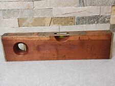 Vintage E C Simmons Keen Kutter 12” Brass And Wooden Level No. K03 PAT. 12-20-04 picture
