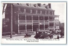c1920's The Tavern Built Earlier 1800 Famous Hostelry Fairfax Virginia Postcard picture