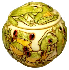 Harmony Kingdom Ball JARDINIA “Hopscotch” Tree Frogs Collectible Trinket Box picture